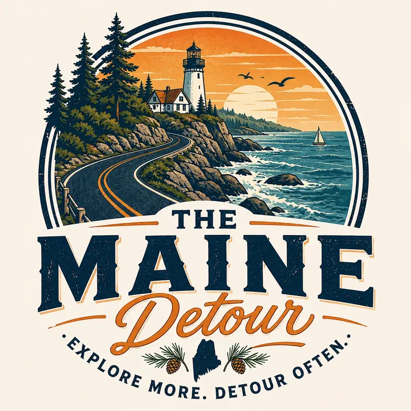 Regional Maine illustration; not an image of every stop on this itinerary